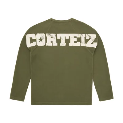 STAR RAGLAN WAFFLE THERMAL [OLIVE]