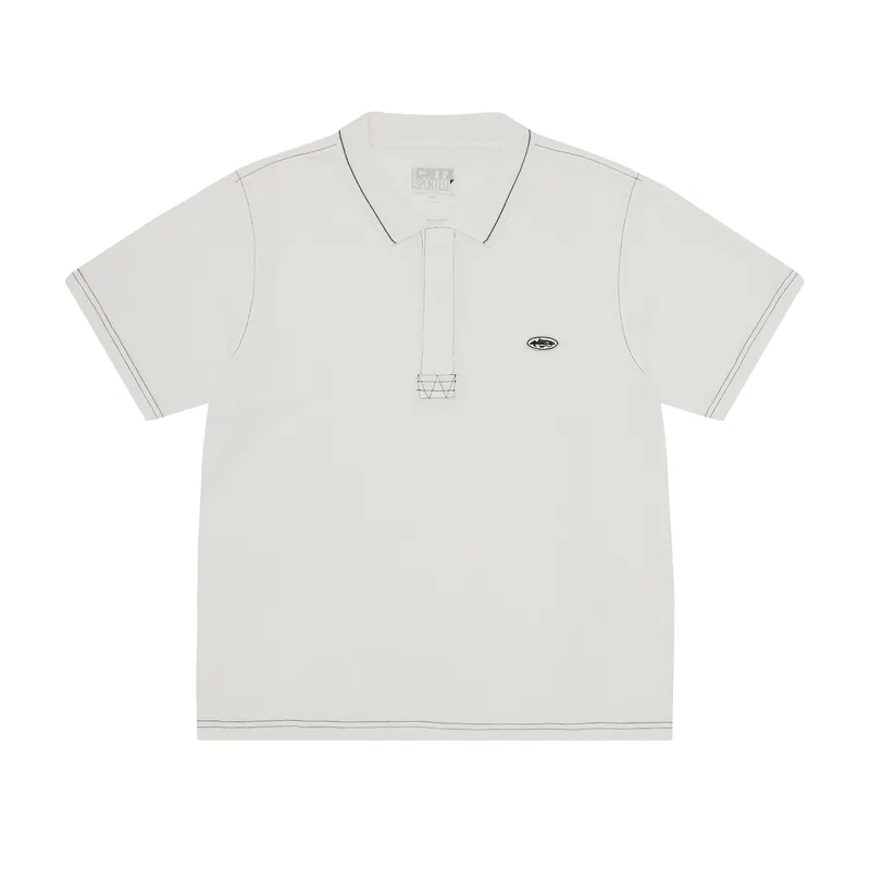 ISLAND POLO SHIRT [CREAM], front view (1 of 4)