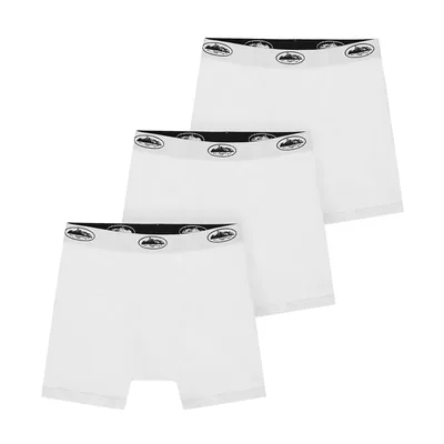 WHITE ALCATRAZ BOXERS [3 PACK]