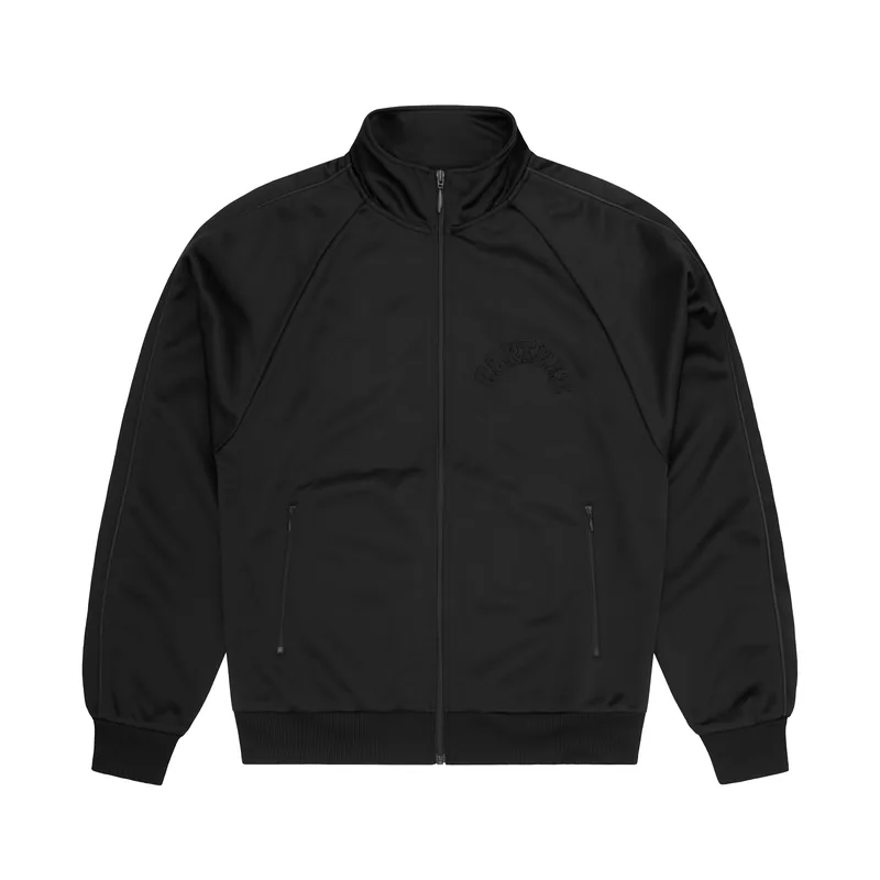 CREST ARCH TRACK JACKET [TRIPLE BLACK], front view (1 of 2)