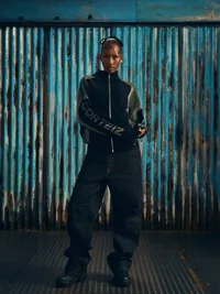 PRECISION KNIT ZIP UP [BLACK], close-up (5 of 5)