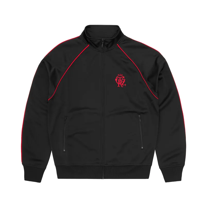 3 STAR CREST TRACK JACKET [BLACK], front view (1 of 2)