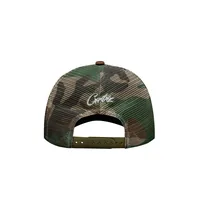 ISLAND PUFF PRINT TRUCKER HAT [WOODLAND CAMO], back view (2 of 2)