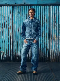 HANDWRITTEN DENIM JACKET [MIDWASH INDIGO], detail (4 of 4)