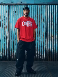 GLACIER TEE [RED], back view (2 of 2)