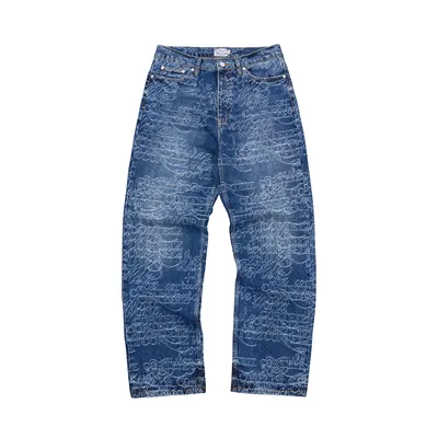 HANDWRITTEN BAGGY JEANS [MIDWASH INDIGO]