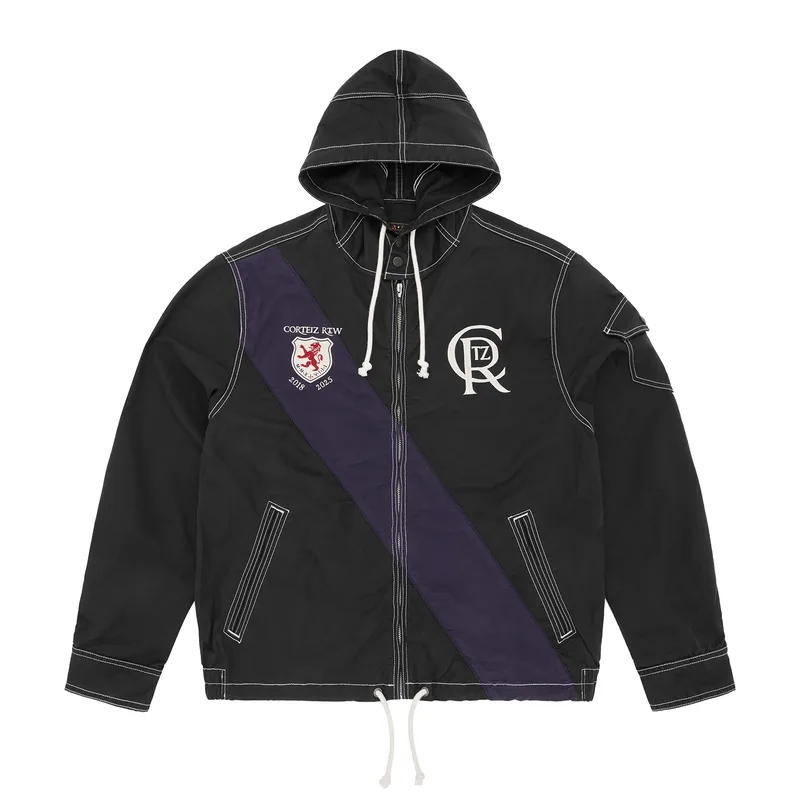 SHIELD CREST TWILL JACKET [BLACK], front view (1 of 4)