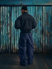 ALCATRAZ BOMBER JACKET [VINTAGE BLACK], close-up (5 of 5)