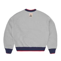 HMP DOUBLE UP CREWNECK [HEATHER GREY], back view (2 of 4)