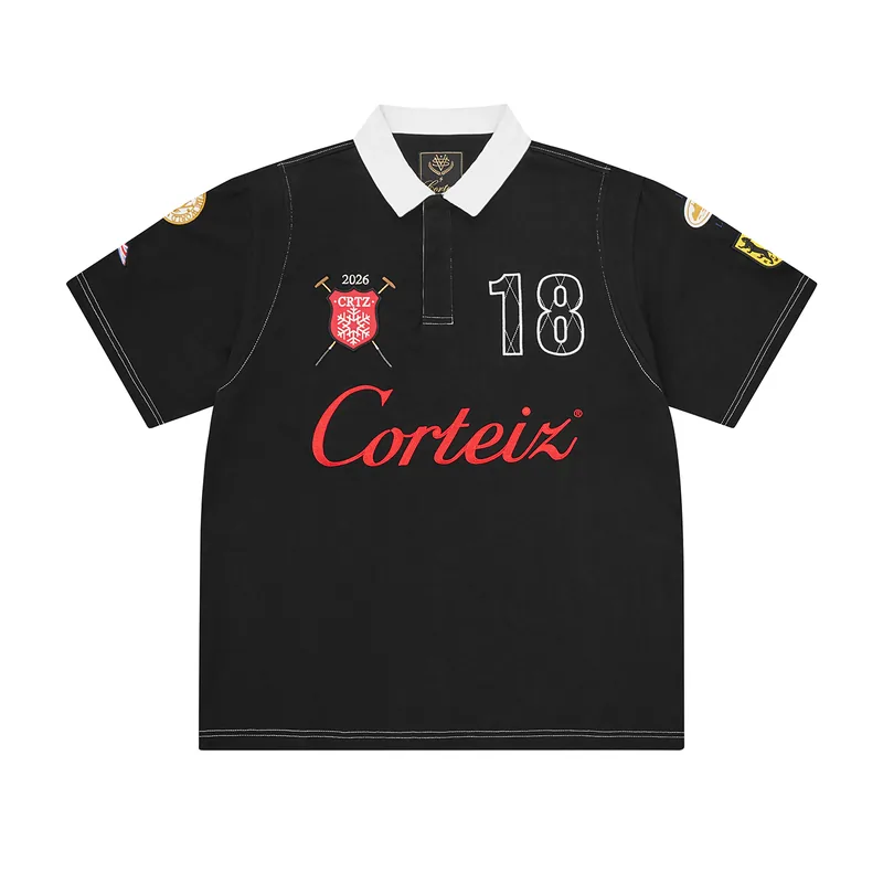 ALPINE POLO SHIRT [CLASSIQUE BLACK], front view (1 of 5)