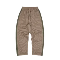 MESH PANEL TRICOT TRACK PANT [TAN / OLIVE], back view (2 of 3)