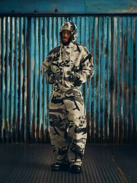DIPLOMATIC OPEN HEM SWEATPANT [WASHED CAMO], detail (4 of 5)