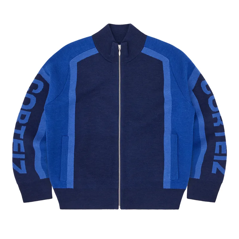 PRECISION KNIT ZIP UP [NAVY], front view (1 of 4)