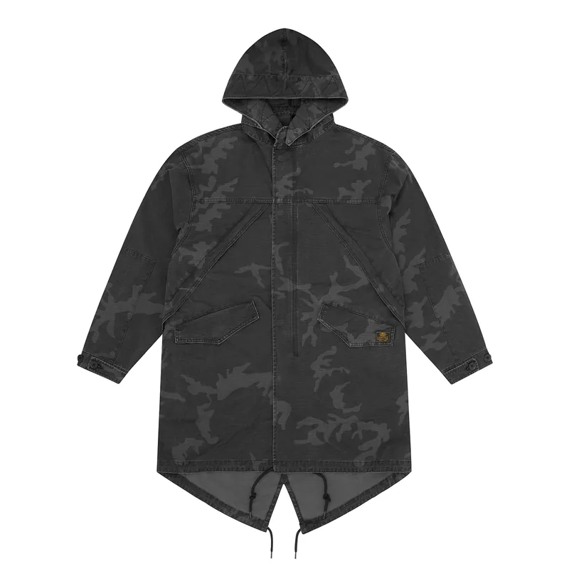 GUERILLAZ FISHTAIL PARKA [BLACK CAMO], front view (1 of 3)