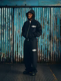 ISLAND PUFF PRINT TRACKSUIT [BLACK], detail (4 of 4)
