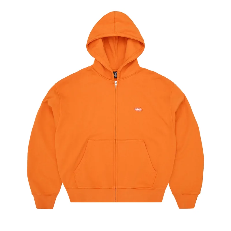 MINI ISLAND ZIP HOODIE [ORANGE], front view (1 of 4)