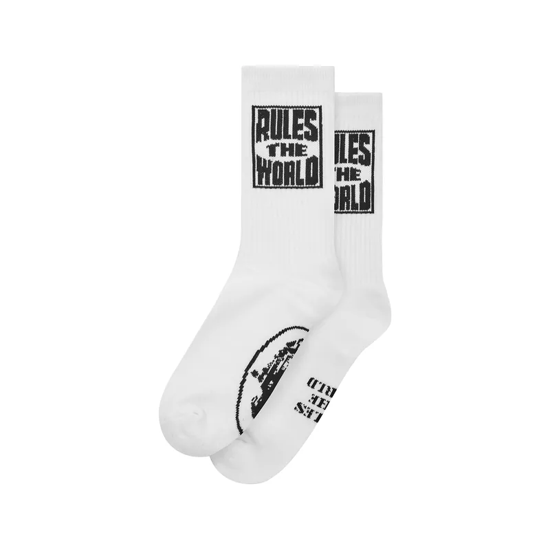 RTW SOCKS [WHITE], front view (1 of 2)
