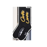 ALLSTARZ SOCKS [BLACK & YELLOW], front view (1 of 2)