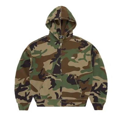 MINI ISLAND ZIP HOODIE [WOODLAND CAMO]
