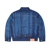 STRIKE DENIM JACKET [DARK WASH], back view (2 of 4)