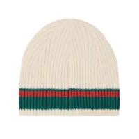 GIANNI KNIT BEANIE  [CREAM], back view (2 of 2)
