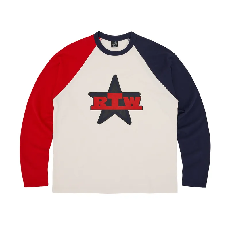 RTW STAR RAGLAN LS [NAVY/RED], front view (1 of 3)