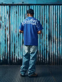 WRITE-OFF HEAVYWEIGHT TEE [ROYAL BLUE], side view (3 of 4)