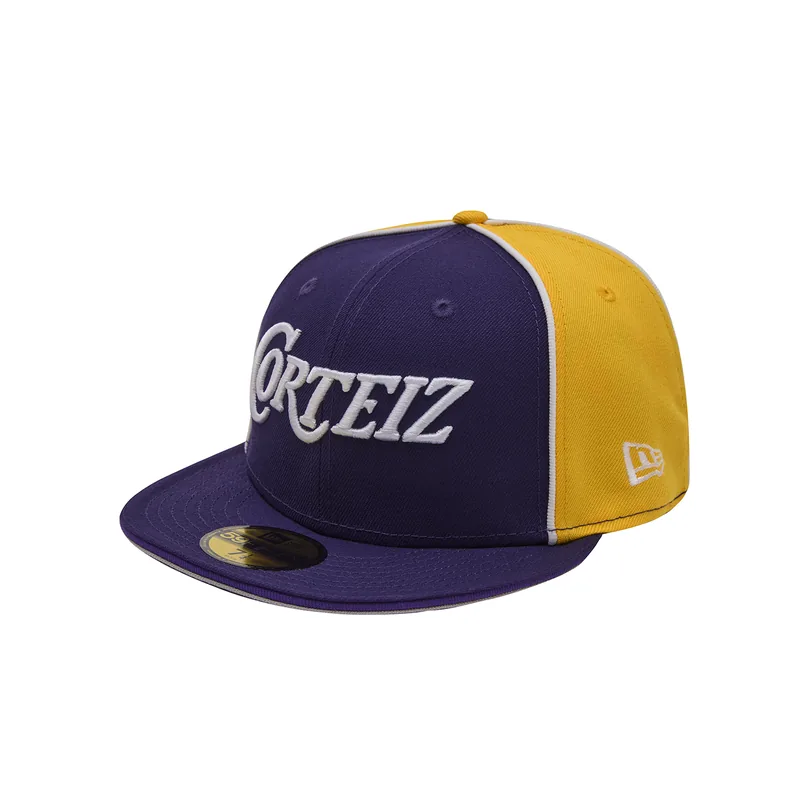 PIRATE RADIO NEW ERA FITTED CAP [PURPLE/GOLD], front view (1 of 4)