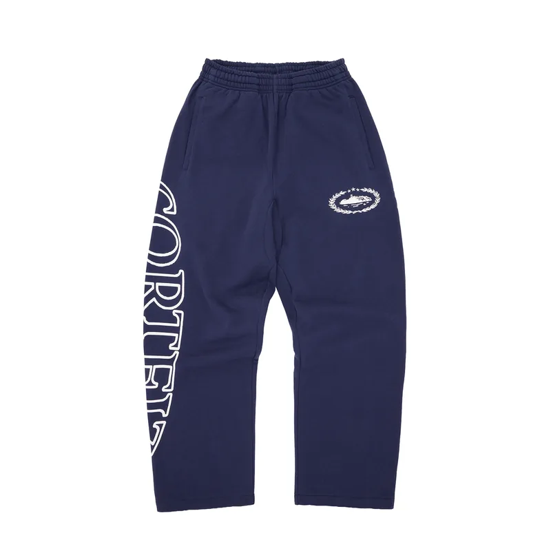 SUPERIOR ROYALE OPEN HEM PANT [NAVY], front view (1 of 4)