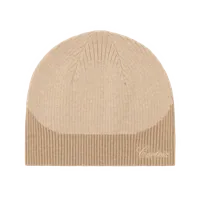 VVS RIB KNIT BEANIE [NATURAL], front view (1 of 4)