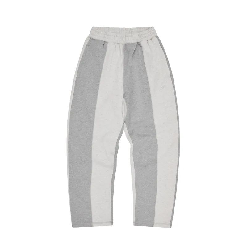 HMP CONTRAST OPEN HEM SWEATPANT [HEATHER GREY], front view (1 of 4)