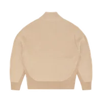VVS RIB KNIT ZIP UP [NATURAL], back view (2 of 5)