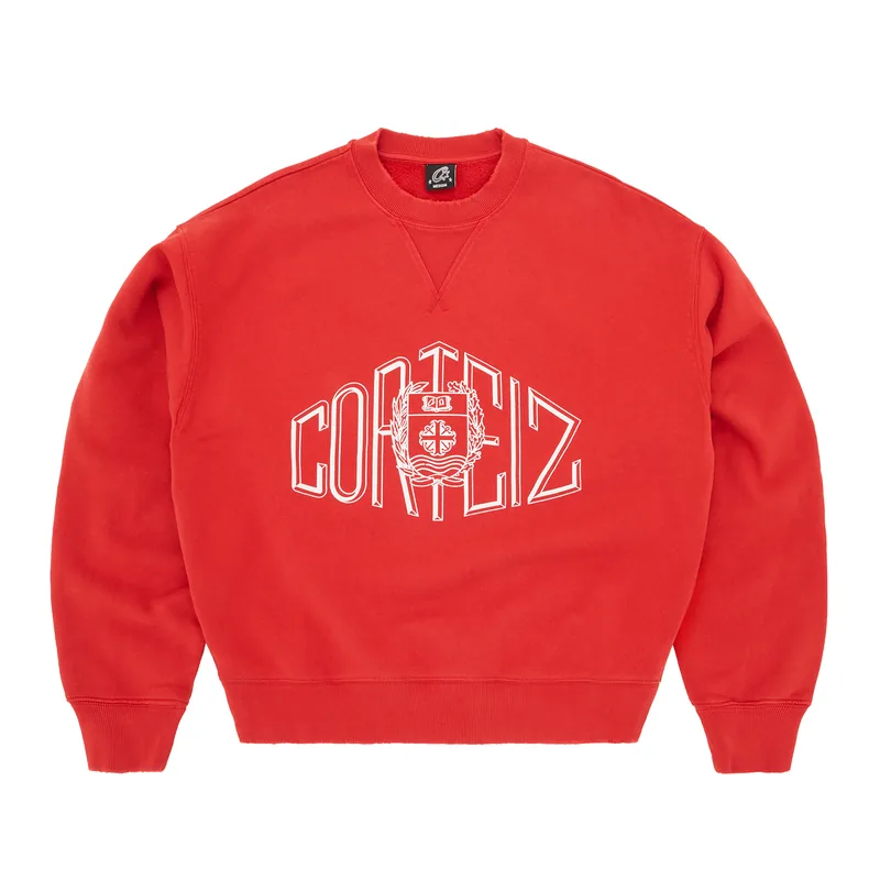 SOPHOMORE CREWNECK [RED], front view (1 of 3)