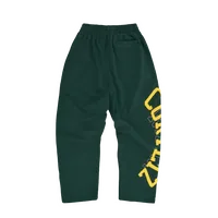 LUNDUN STITCH OPEN HEM SWEATPANT [FOREST / YELLOW], back view (2 of 6)