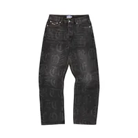 OLD ENGLISH BAGGY JEANS [BLACK WASH] — front view (1 of 3)