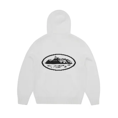 ALCATRAZ HEAVY KNIT ZIP HOODIE [NATURAL]