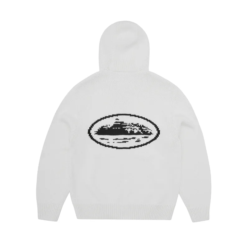 ALCATRAZ HEAVY KNIT ZIP HOODIE [NATURAL], front view (1 of 2)