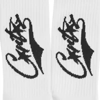 BASEBALL SOCKS [WHITE], back view (2 of 2)