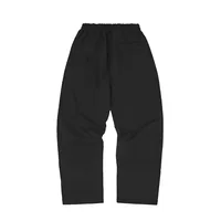 ISLAND PUFF PRINT OPEN HEM SWEATPANT [BLACK], back view (2 of 4)