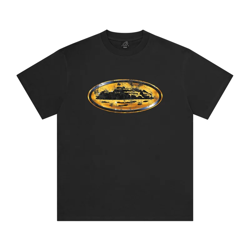 CORRODED ISLAND TEE [BLACK], front view (1 of 2)
