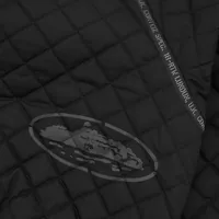 QUILTED EXCHANGE BOMBER [BLACK], side view (3 of 6)