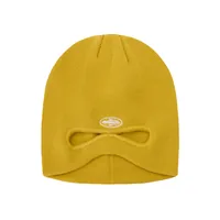 PEEK-A-BEANIE [MUSTARD], front view (1 of 2)