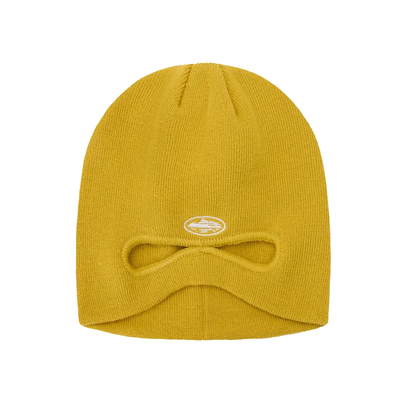 PEEK-A-BEANIE [MUSTARD], front view (1 of 2)