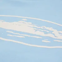 ISLAND PUFF PRINT ZIP HOODIE [BABY BLUE] — side view (3 of 3)
