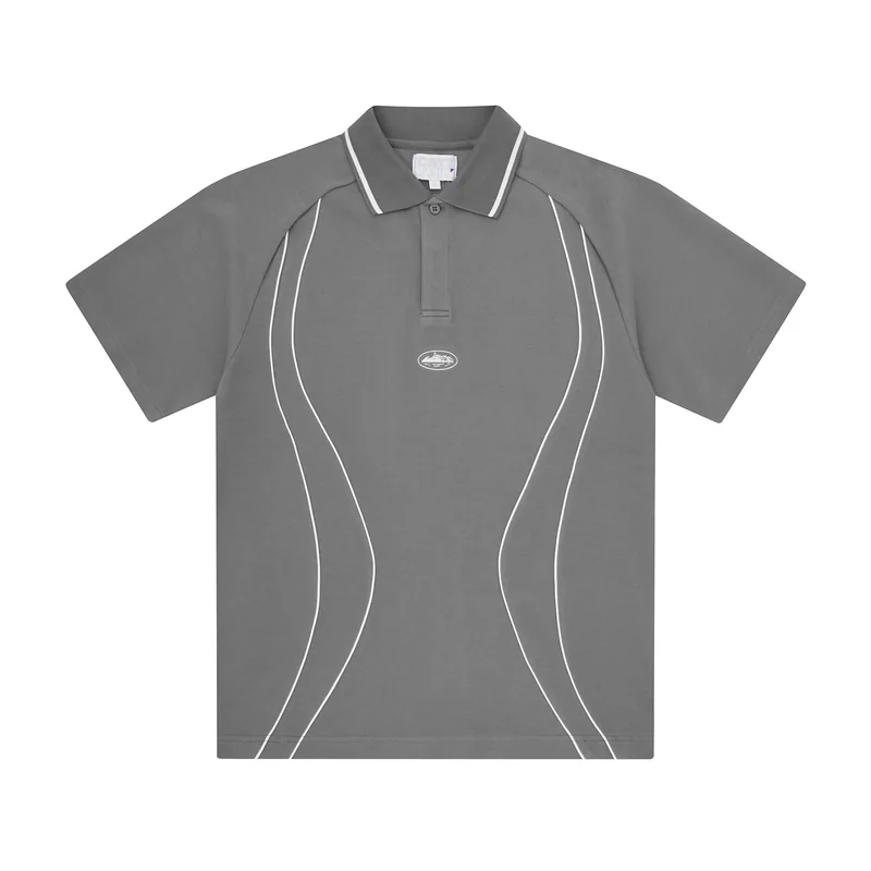 ISLAND PIQUE POLO SHIRT [GREY], front view (1 of 2)