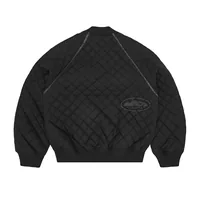QUILTED EXCHANGE BOMBER [BLACK], back view (2 of 6)