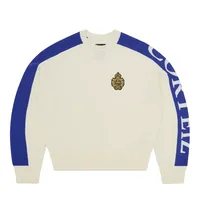 VVS PANEL KNIT SWEATER [CREAM], front view (1 of 5)
