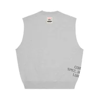 HMP STENCIL VEST [HEATHER GREY], back view (2 of 4)
