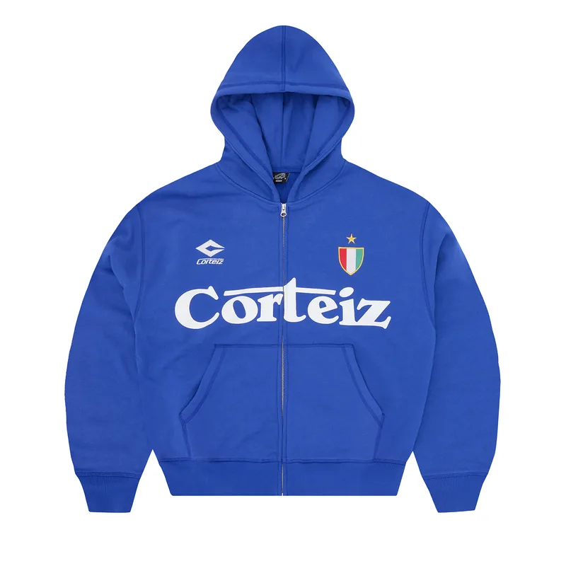 GHINI ZIP HOODIE [ROYAL BLUE], front view (1 of 5)