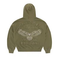 DIPLOMATIC ZIP HOODIE [OLIVE], front view (1 of 4)